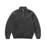 Butter Goods Panel 1/4 Zip Sweatshirt - Washed Black