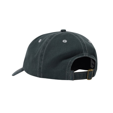 Butter Goods Rounded Logo 6 Panel Cap - Washed Black