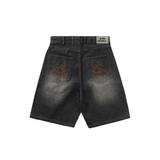 Butter Goods Scorpion Stitch Denim Short - Slub Black