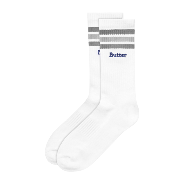 Butter Goods Stripe Socks - White