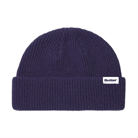 Butter Goods Wharfie Beanie - Navy / White