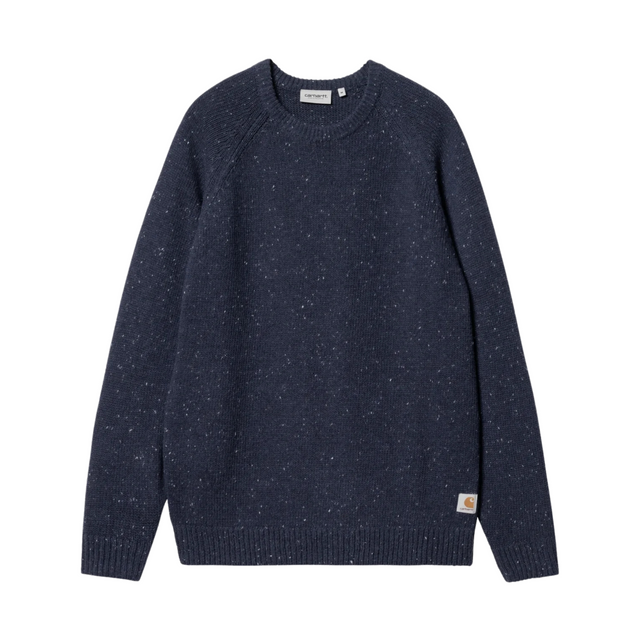 Carhartt Anglistic Pullover Sweater - Speckled Air Force Blue