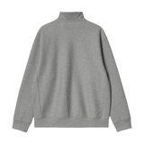 Carhartt WIP American Script Half Zip Sweatshirt - Grey Heather