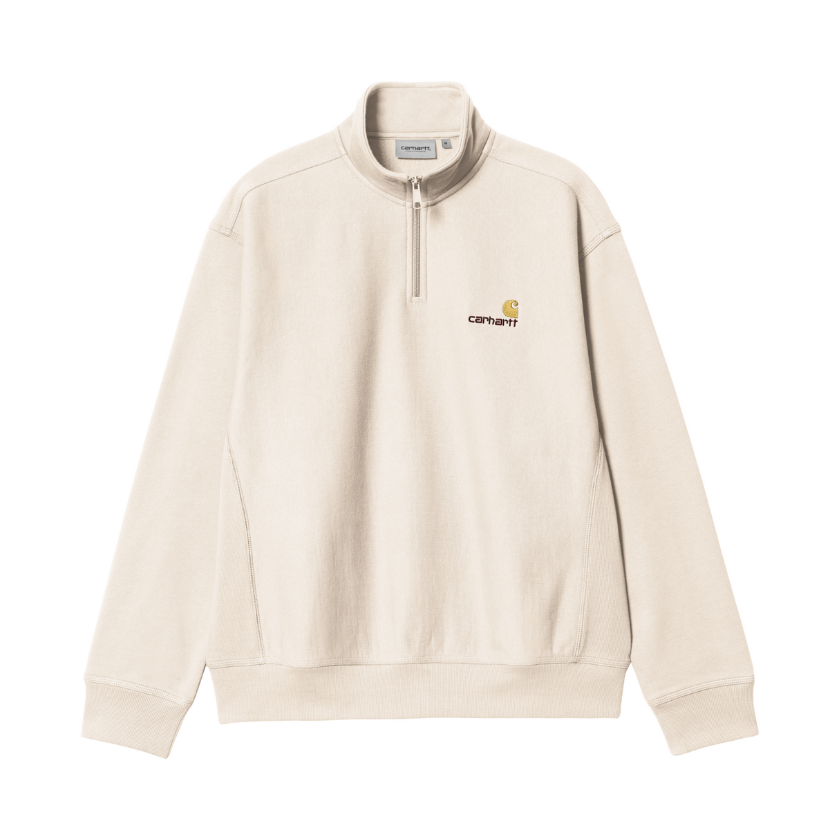 Carhartt WIP American Script Half Zip Sweatshirt - Moonbeam