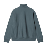 Carhartt WIP American Script Half Zip Sweatshirt - Office Blue