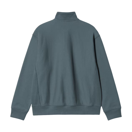 Carhartt WIP American Script Half Zip Sweatshirt - Office Blue