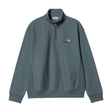 Carhartt WIP American Script Half Zip Sweatshirt - Office Blue