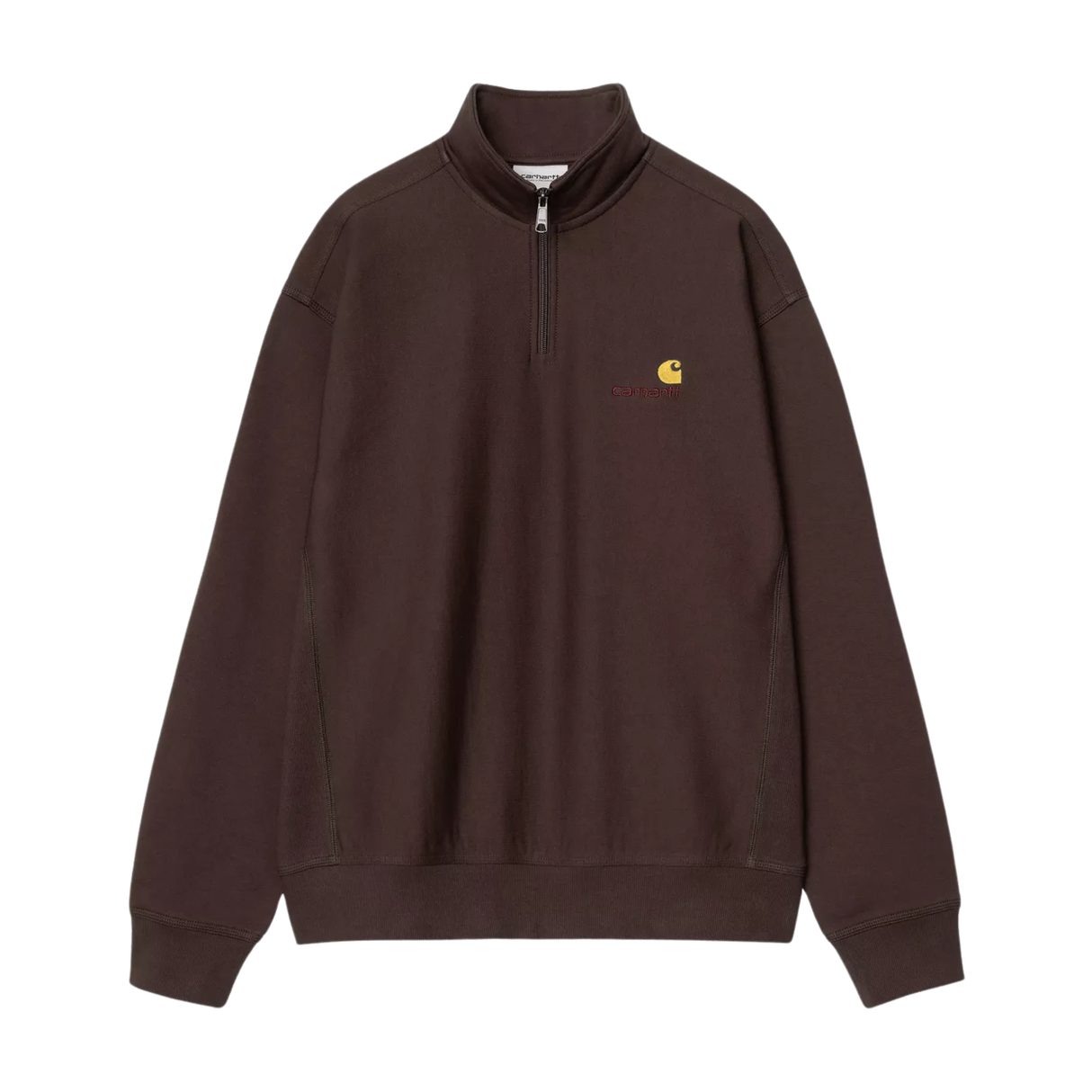 Carhartt WIP American Script Half Zip Sweatshirt - Palisander