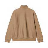 Carhartt WIP American Script Half Zip Sweatshirt - Peanut