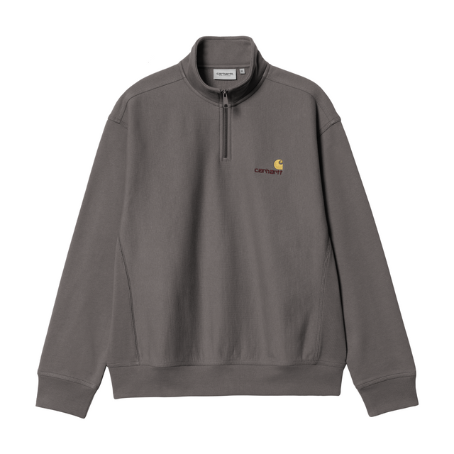 Carhartt WIP American Script Half Zip Sweatshirt - Porphyry