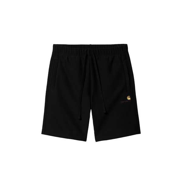Carhartt WIP American Script Sweat Shorts - Black