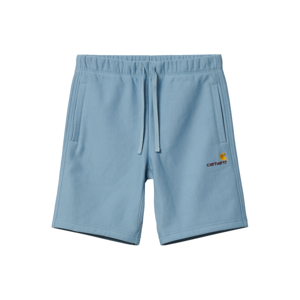 Carhartt WIP American Script Sweat Shorts - Frosted Blue