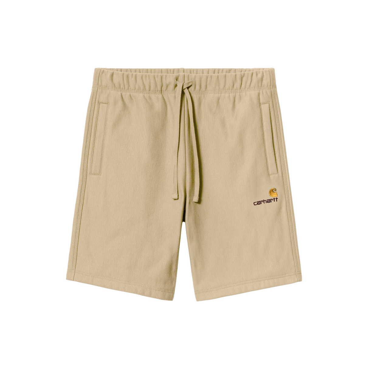 Carhartt WIP American Script Sweat Shorts - Rattan