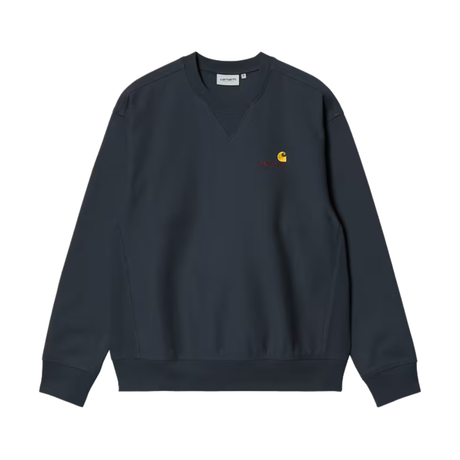 Carhartt WIP American Script Sweatshirt - Deep Night