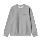 Carhartt WIP American Script Sweatshirt - Grey Heather