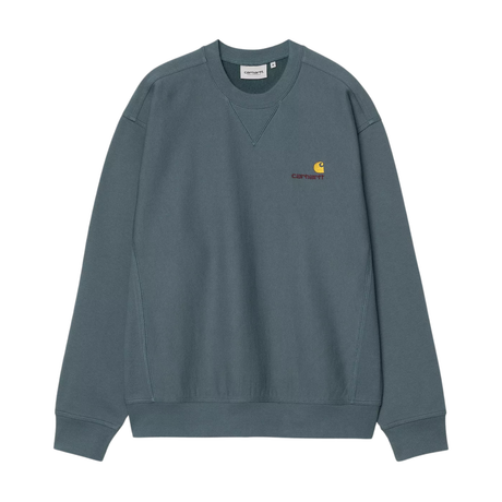 Carhartt WIP American Script Sweatshirt - Office Blue