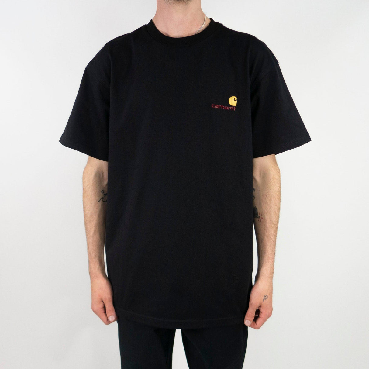 Carhartt WIP American Script T-Shirt - Black