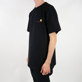 Carhartt WIP American Script T-Shirt - Black