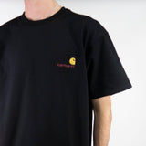 Carhartt WIP American Script T-Shirt - Black