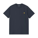 Carhartt WIP American Script T-Shirt - Deep Night