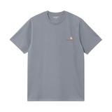 Carhartt WIP American Script T-Shirt - Shady Blue
