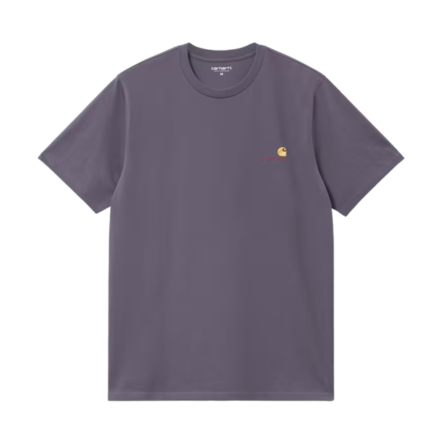 Carhartt WIP American Script T-Shirt - Shady Purple