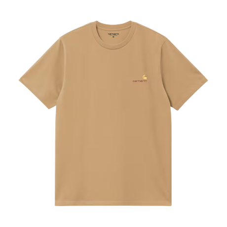 Carhartt WIP American Script T-Shirt - WIP Dusty Hamilton Brown