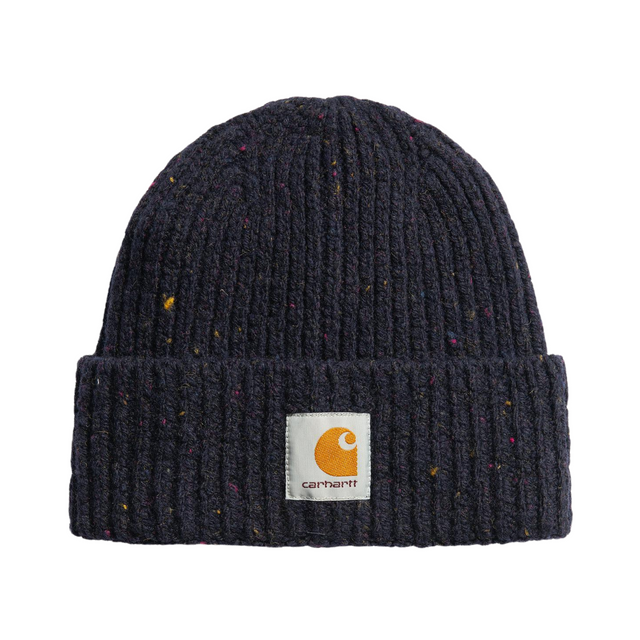 Carhartt WIP Anglistic Beanie - Speckled Dark Navy