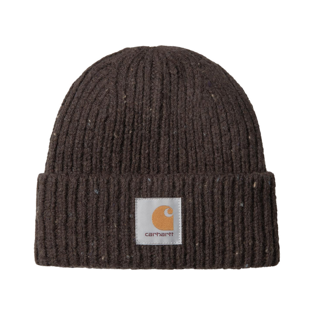 Carhartt WIP Anglistic Beanie - Speckled Dark Tobacco