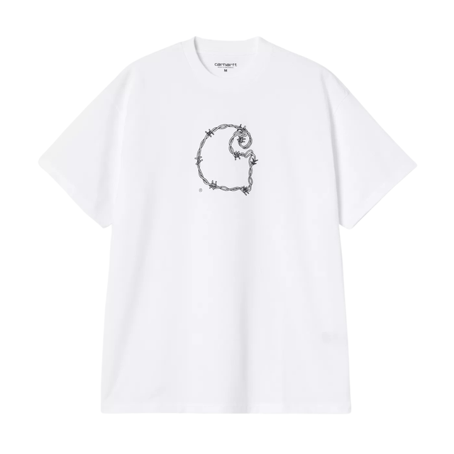 Carhartt WIP Barbwire C T-Shirt - White