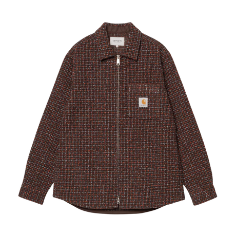 Carhartt WIP Bellamy Shirt Jacket - Bellamy Check, Tobacco