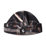 Carhartt WIP Blevin Beanie - Camo Feather Tree, Black