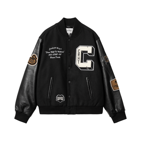 Carhartt WIP Brown Ducks Bomber Jacket - Black