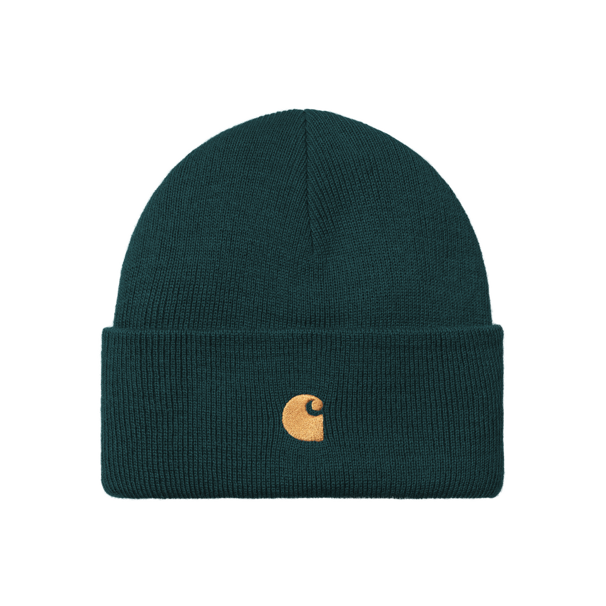 Carhartt WIP Chase Beanie - Duck Blue / Gold