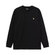 Carhartt WIP Chase Long Sleeve T-Shirt - Black / Gold