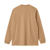 Carhartt WIP Chase Long Sleeve T-Shirt - Peanut / Gold