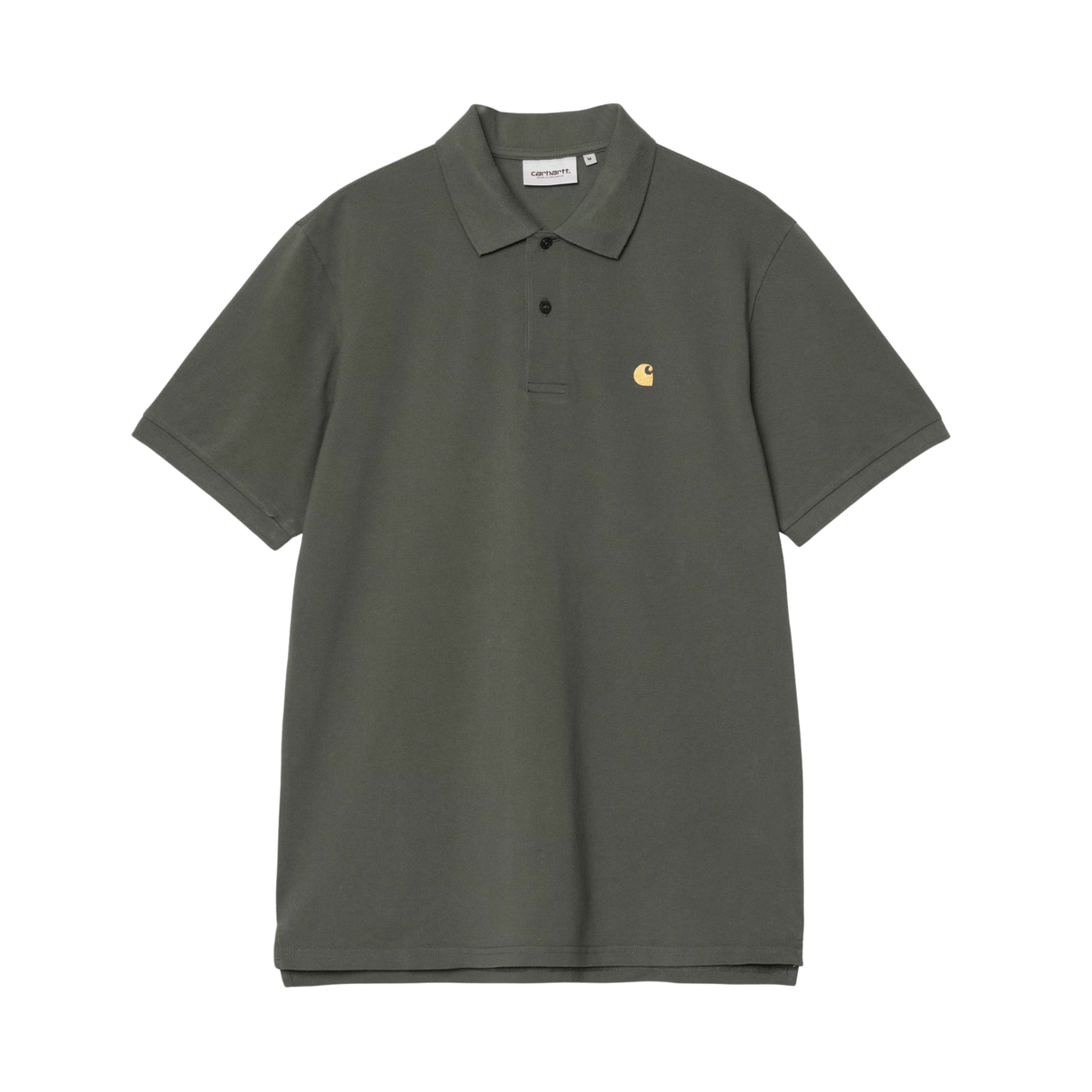Carhartt WIP Chase Pique Polo T-Shirt - Leaf / Gold