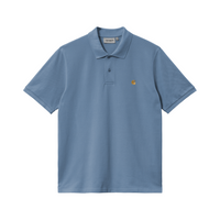 Carhartt WIP Chase Pique Polo T-Shirt - Sorrent / Gold