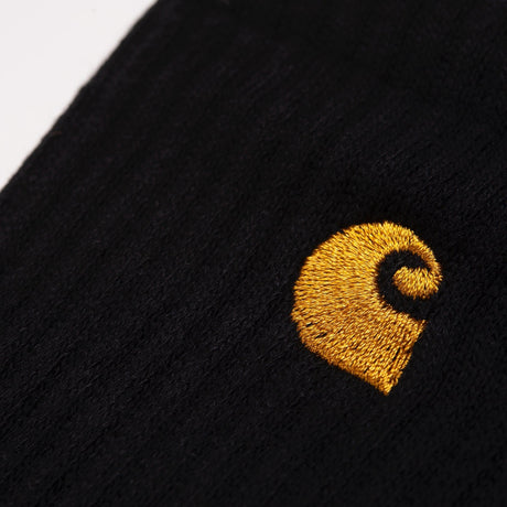 Carhartt WIP Chase Socks - Black / Gold