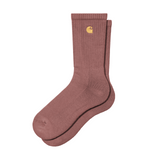 Carhartt WIP Chase Socks - Dusky Pink / Gold