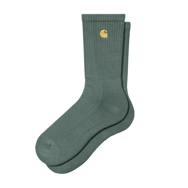 Carhartt WIP Chase Socks - Silver Pine / Gold