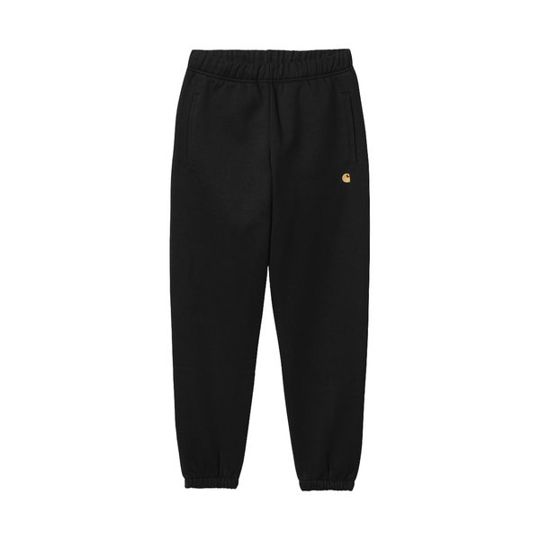 Carhartt WIP Chase Sweat Pant - Black / Gold