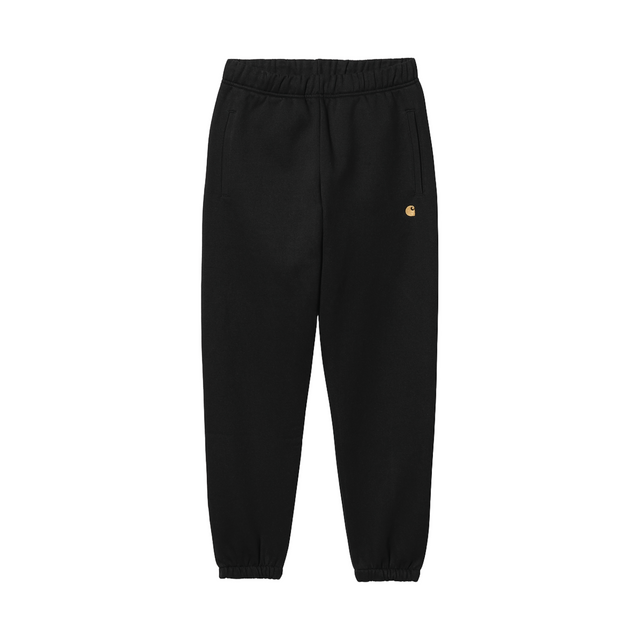 Carhartt WIP Chase Sweat Pant - Black / Gold