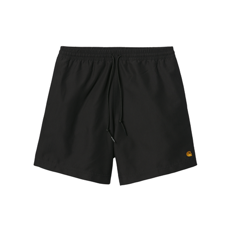 Carhartt WIP Chase Swim Trunks - Black / Gold