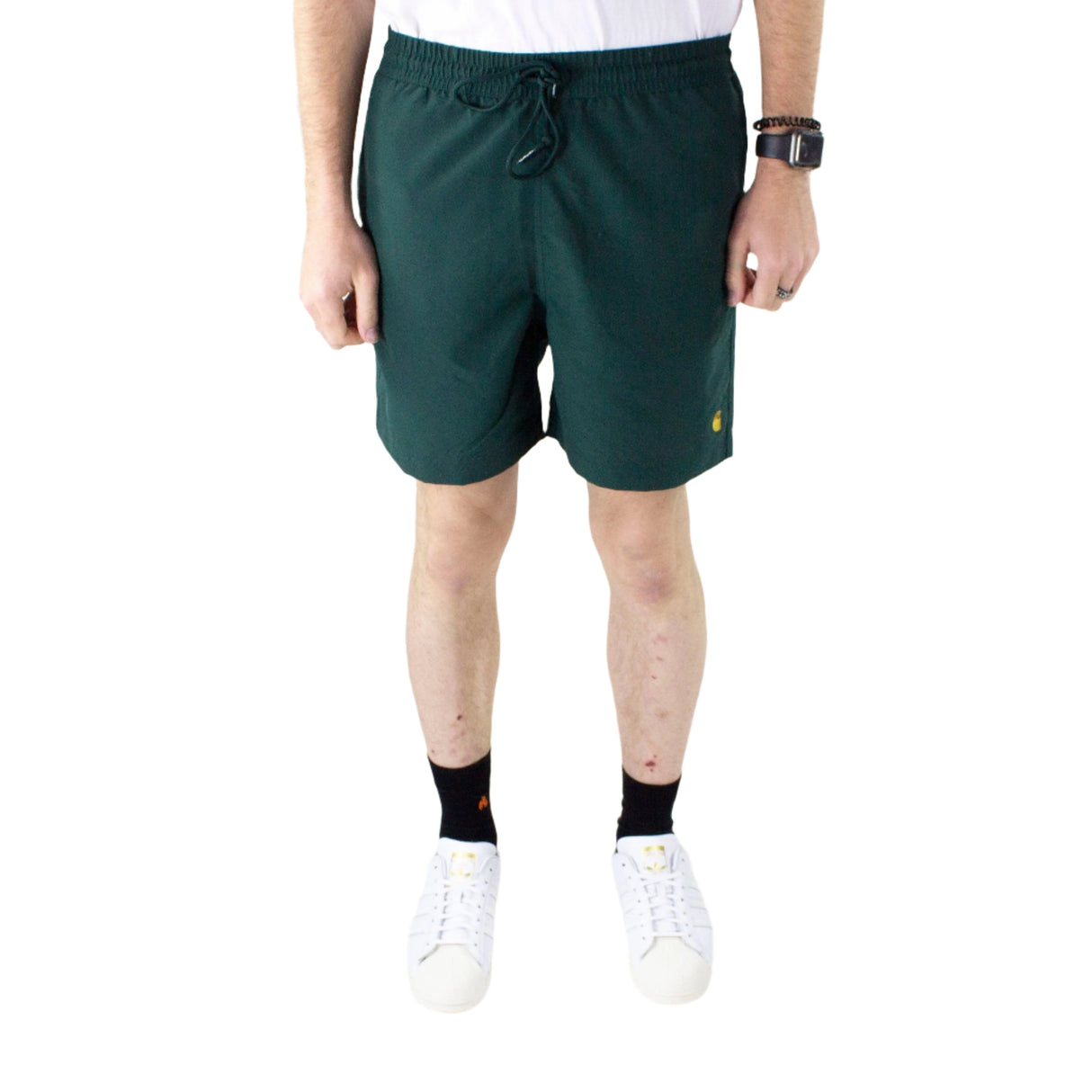 Carhartt WIP Chase Swim Trunks - Discovery Green / Gold