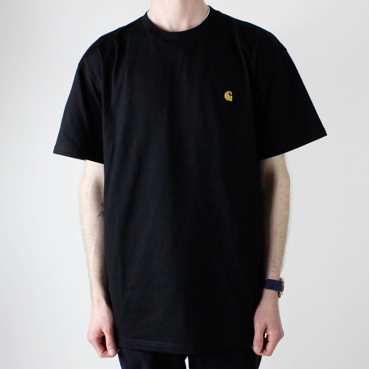 Carhartt WIP Chase T-Shirt - Black / Gold