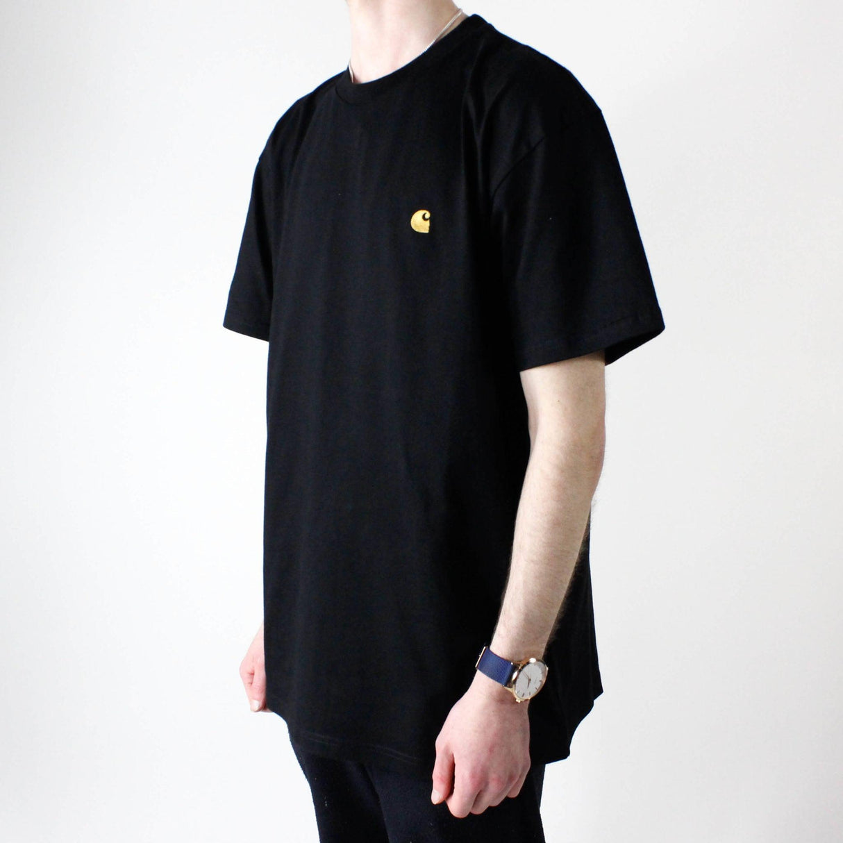 Carhartt WIP Chase T-Shirt - Black / Gold