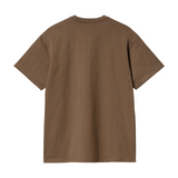 Carhartt WIP Chase T-Shirt - Chocolate / Gold