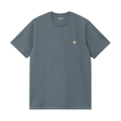 Carhartt WIP Chase T-Shirt - Cozy Blue / Gold