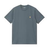 Carhartt WIP Chase T-Shirt - Cozy Blue / Gold